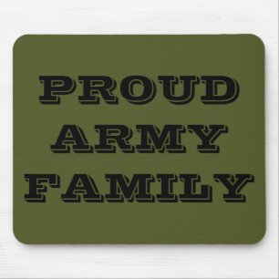 Família do Exército Orgulhoso de Mousepad