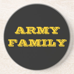 Família do Exército porta copos
