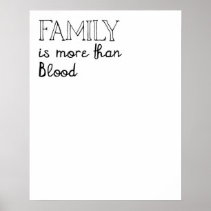 Família é mais que Poster de sangue