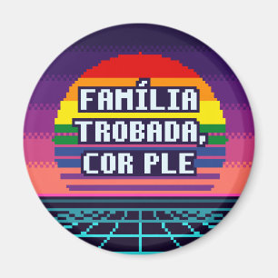Família Encontrada, Coração Cheio Íman Orgulho Cat