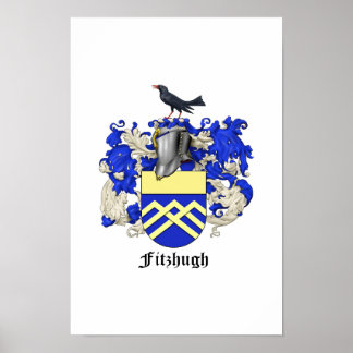 Família Fitzhugh Heraldry Poster 1