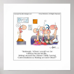 FAMÍLIA JANTE Poster de Cartoon por April McCallum
