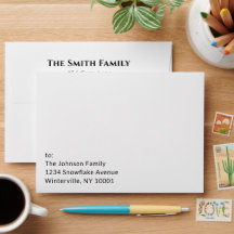 Família Moderna Minimalista Preta Personalizada