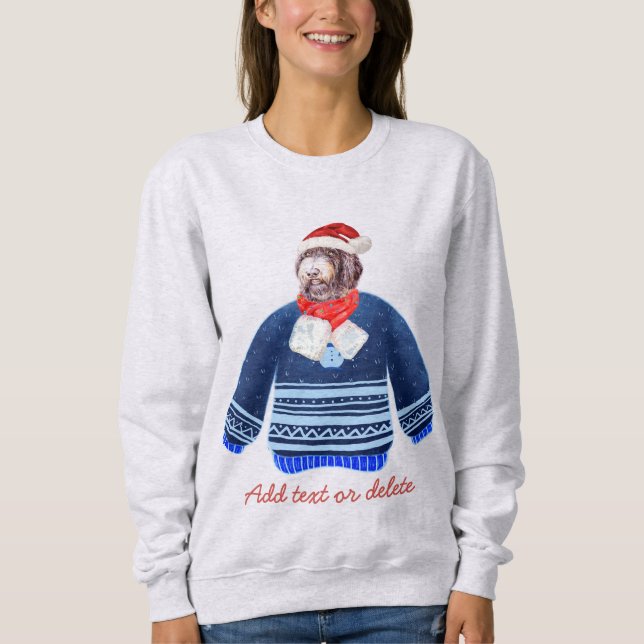 Família Newfypoo Natal Suéter Feio de Natal Mãe de (Frente)