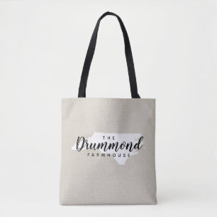Família Norte Carolina Monograma State Tote Bag