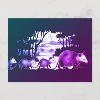 Família Ogambm no Cartão Postal de Compensação Flo