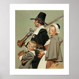 Família Pilgrim. Poster de arte