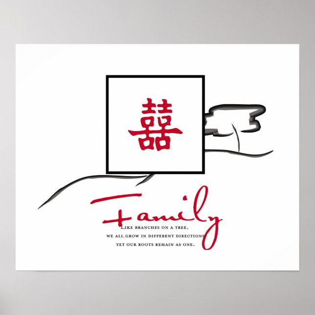 Família - Poster de Felicidade Dupla (Frente)