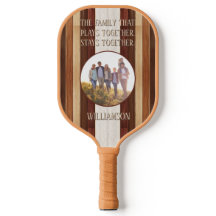 Família Que Joga Madeira Rústica Frisada Personali