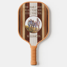 Família Que Joga Madeira Rústica Frisada Personali