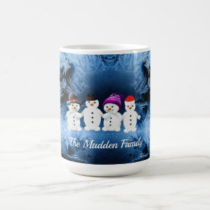 Família Snowmen de Quatro Canecas de inverno