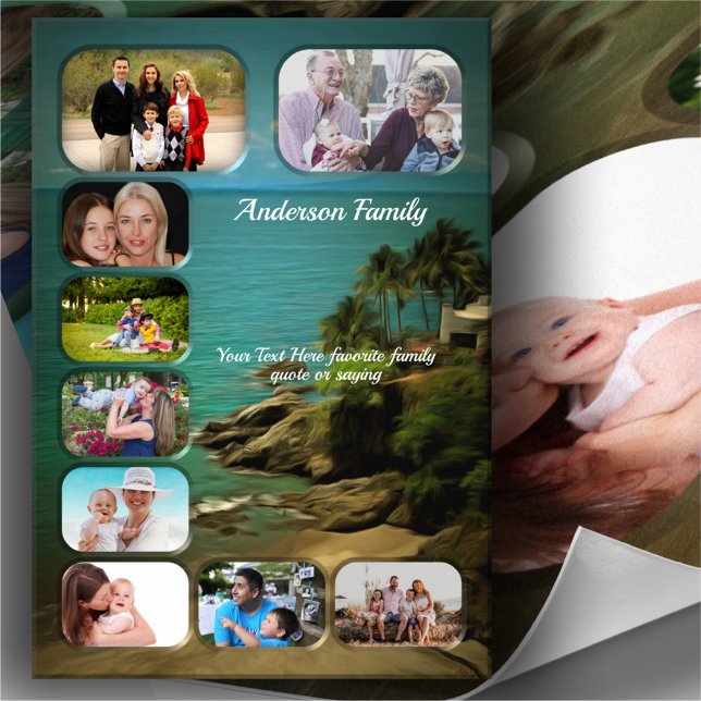 Family Beach Dream 0026 Art Impressão (Criador carregado)