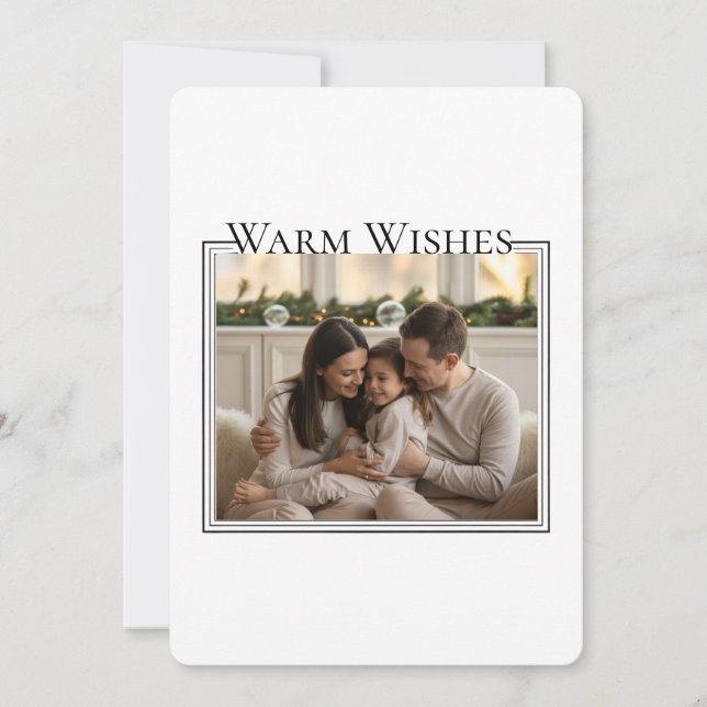 Family Photo Christmas Card (Frente)