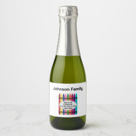 Family Reunion Mini Sparkling Wine Bottle Labels
