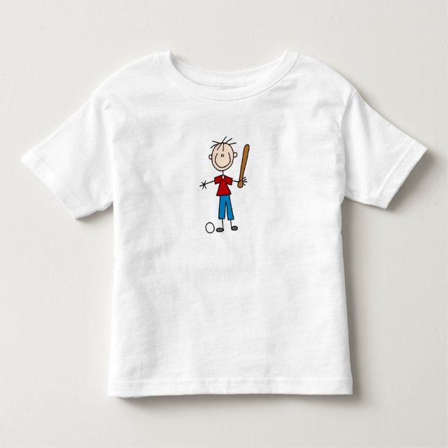 Family Stick Figura Camisa de Baseball (Frente)