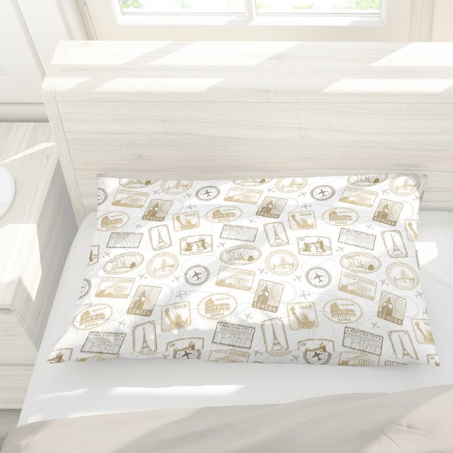 Famosos marcos mundiais do padrão mundial de viaja (Criador carregado)