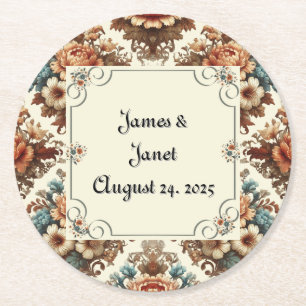 Fancy Buttercream Floral Porta-copos Personalizáve