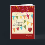 Fanfarra do aniversário para ele cartão<br><div class="desc">Um especial,  apenas a quantidade direita da fanfarra,  mas não excedente cartão de aniversário mushy para ele.</div>