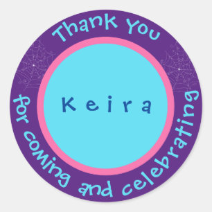 Fang-tastic Spideweb Agradeço o rótulo do adesivo