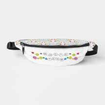 Fanny Pack da Equipe Branca de Guerra Cores