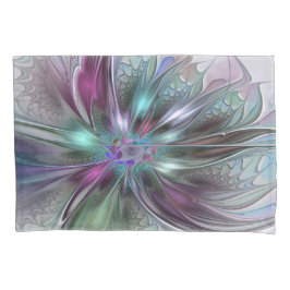 Fantasia Abstrata Moderna Colorida Floral Fractal
