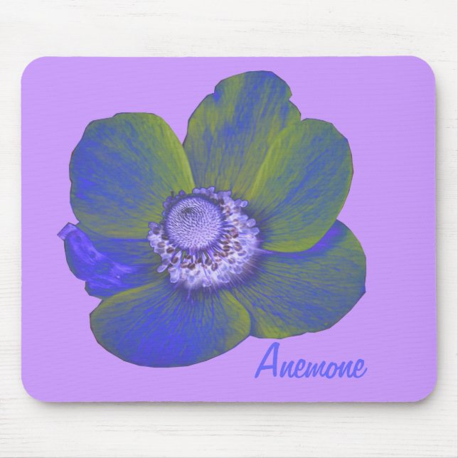 Fantasia Colorida Personalizável Anemone Mousepad (Frente)