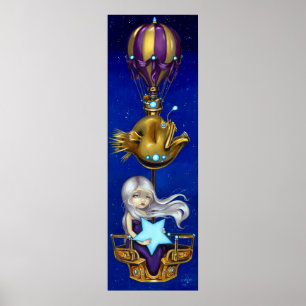 Fantasia da fada do steampunk do IMPRESSÃO da ART