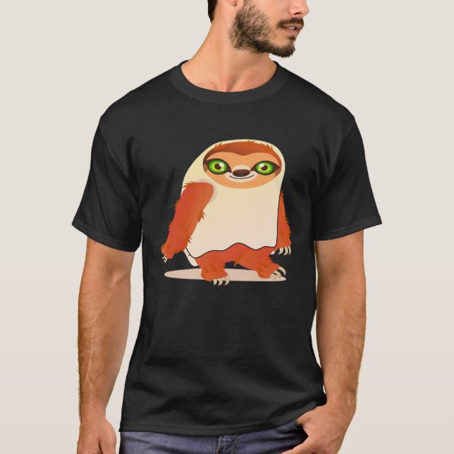 Fantasia de Halloween preguiça Camiseta Oversized (Frente)