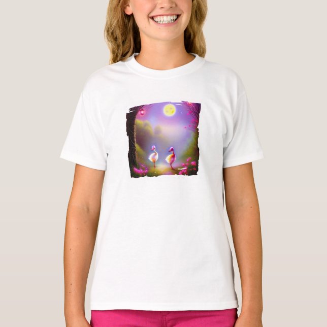 Fantasia de patinhos  T-Shirt (Frente)