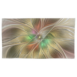 Fantasia Floral com Fractal Abstrato Moderno Doura