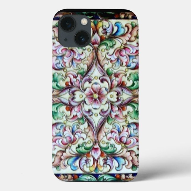 FANTASIA FLORAL DO PINCO VERDE ELEGANTE (Verso)