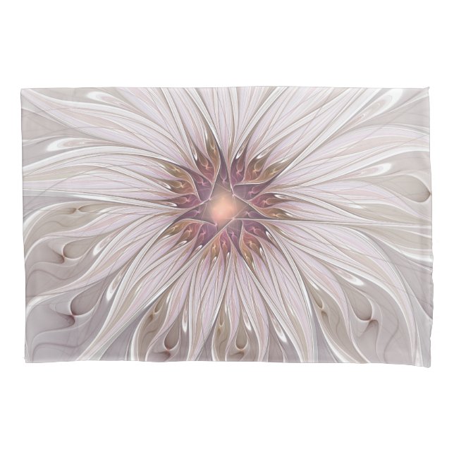 Fantasia Floral, Flor Abstrata Moderna em Pastel (Frente)