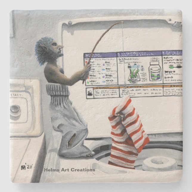 Fantasia Porta copos de Pedra da Pesca Criminal (Frente)