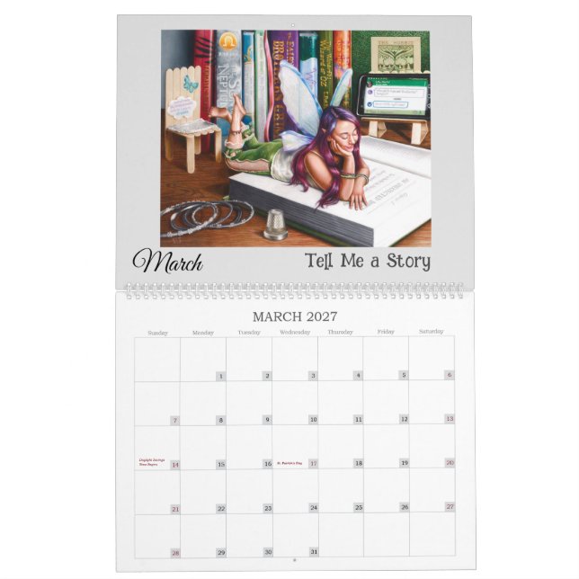 Fantasia Realiza grande calendário de 12 meses (Mar 2027)