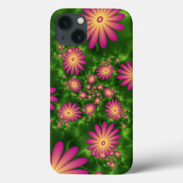 Fantasia Rosa Flói Arte Fractal Moderna Abstrato