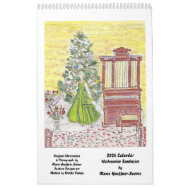Fantasias em Aquarela pelo Calendário 2026 da MHHR
