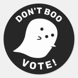 Fantasma Bonita Não Boo, Vote! Adesivo