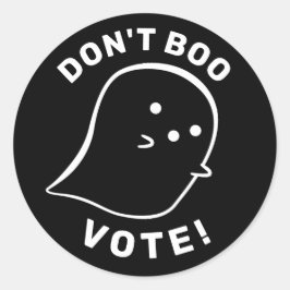 Fantasma Bonita Não Boo, Vote! Adesivo