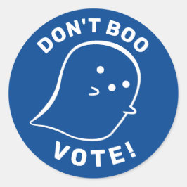 Fantasma Bonita Não Boo, Vote! Adesivo