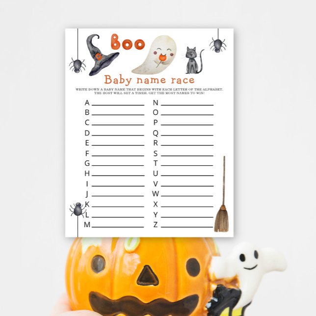 Fantasma bonito - Jogo de corrida de nomes de bebê (Criador carregado)