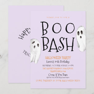 Fantasma, Boo Bash Halloween Convite