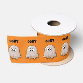 Fantasma Confuso Diz "Oob?" Desenho Animado Divert