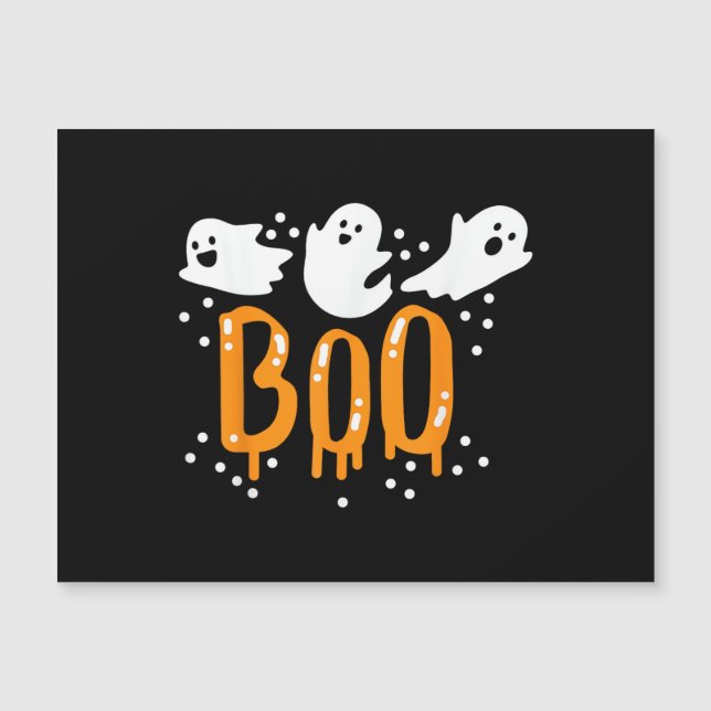Fantasma de Halloween Boo Fofo (Frente)