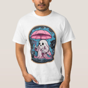 Fantasma do Halloween em guarda-chuva - t-shirt 20