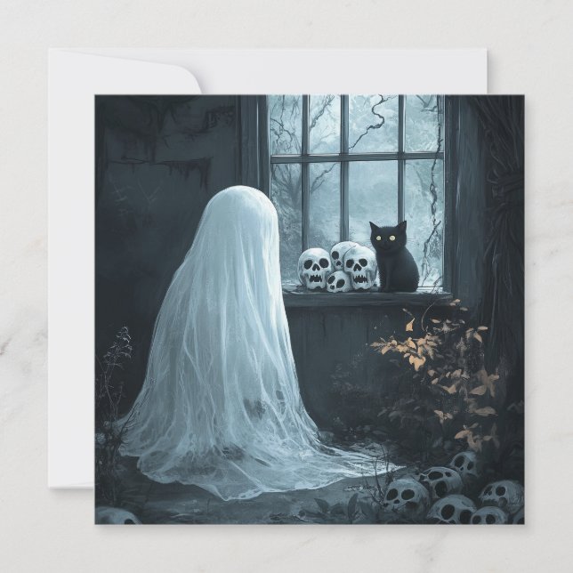 Fantasma do Halloween, Gato e Caçados (Frente)