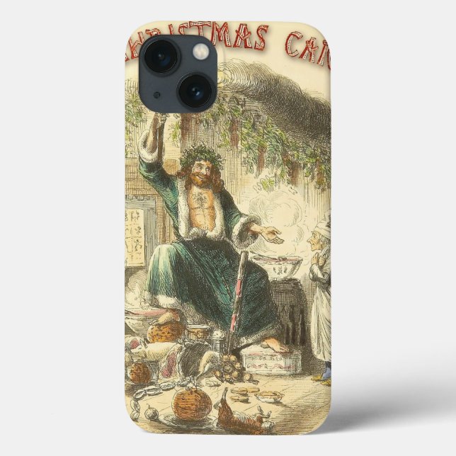 Fantasma do Natal Presente e Ebenezer Scrooge (Verso)