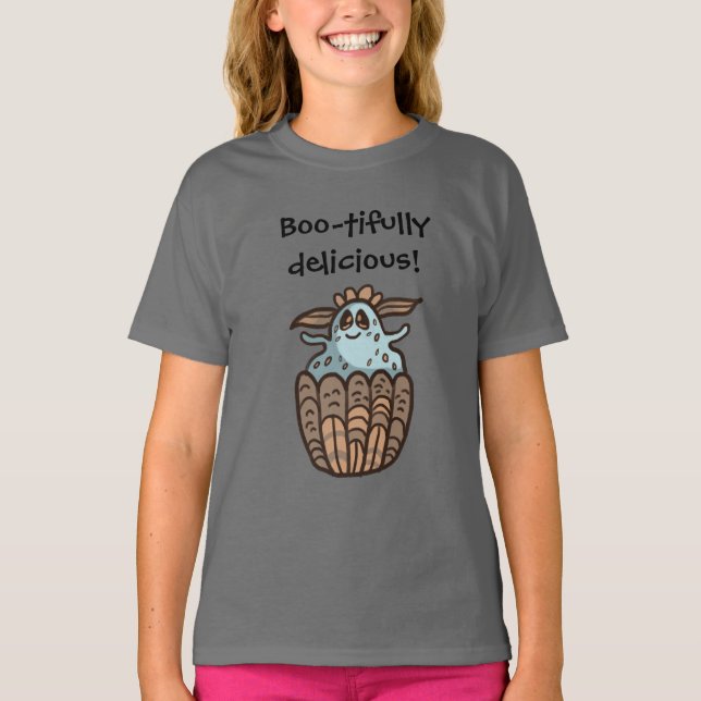 Fantasma Engraçado Camisa do Dia das Bruxas (Frente)