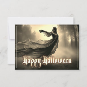 Fantasma Feminino Negro no Inferno - Halloween