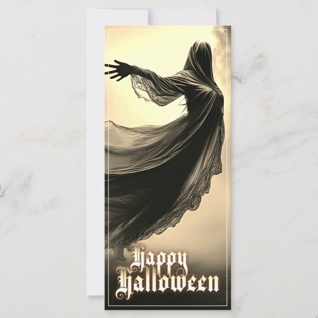 Fantasma Feminino Negro no Inferno - Halloween (Frente)