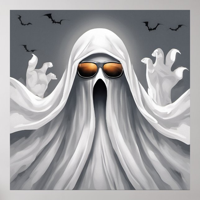 Fantasma - Impressão de Halloween (Frente)